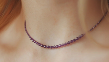 Load image into Gallery viewer, Amethyst Bead Necklace - 2-3mm