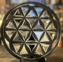 Load image into Gallery viewer, Wooden Plaque Flower of Life & Tree of Life