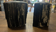 Load image into Gallery viewer, Black Tourmaline Raw with Top Polished