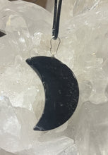 Load image into Gallery viewer, Crescent Moon Pendant on Adjustable Cord - Assorted
