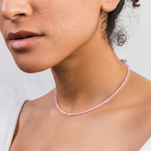 Load image into Gallery viewer, Rose Quartz Bead Necklace - 2-3mm