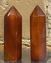 Load image into Gallery viewer, Carnelian Polished Point Generator