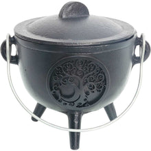 Load image into Gallery viewer, CAULDRON CAST IRON BLACK