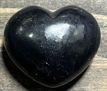Load image into Gallery viewer, GEMSTONE PUFFED HEART/SHUNGITE-1.25″