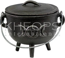 Load image into Gallery viewer, CAULDRON CAST IRON BLACK