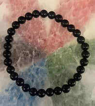 Load image into Gallery viewer, BLACK TOURMALINE BRACELET - 8MM BEADS
