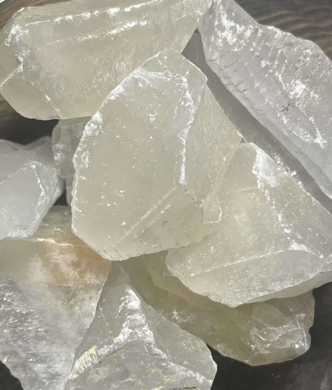 White Calcite Rough Chunks