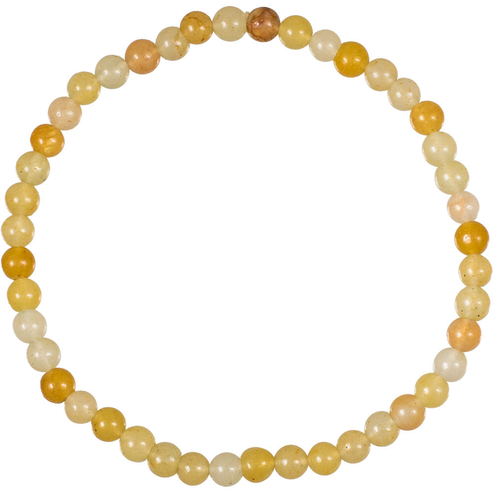 Yellow Jade - 4mm Beads