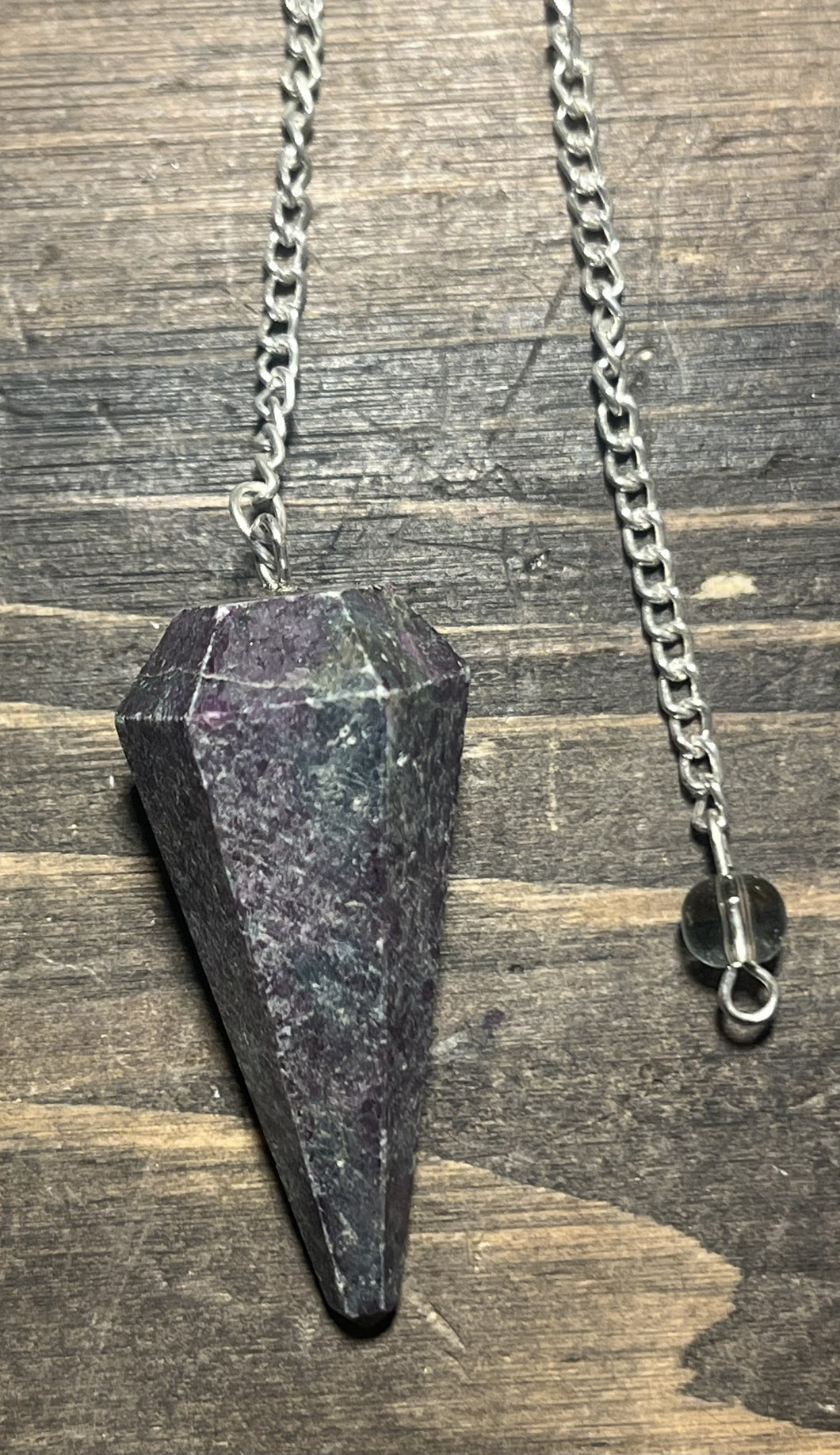Ruby Zoisite Pendulum