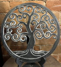 Load image into Gallery viewer, Wooden Plaque Flower of Life &amp; Tree of Life
