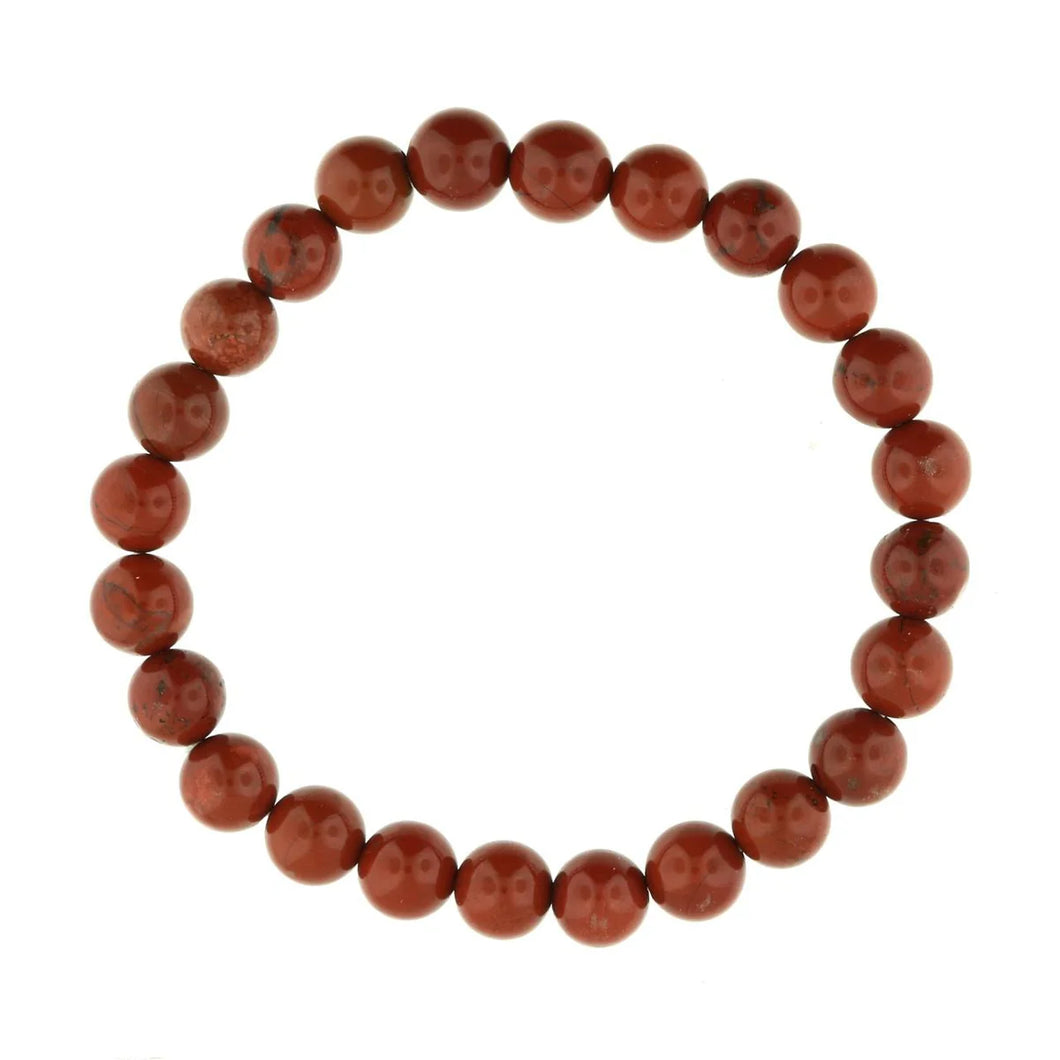 RED JASPER BRACELET-TUMBLED STONES