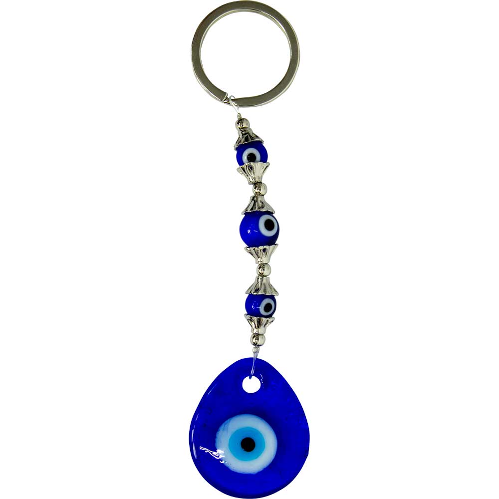 KEY CHAIN-EVIL EYE-TEARDROP 5″
