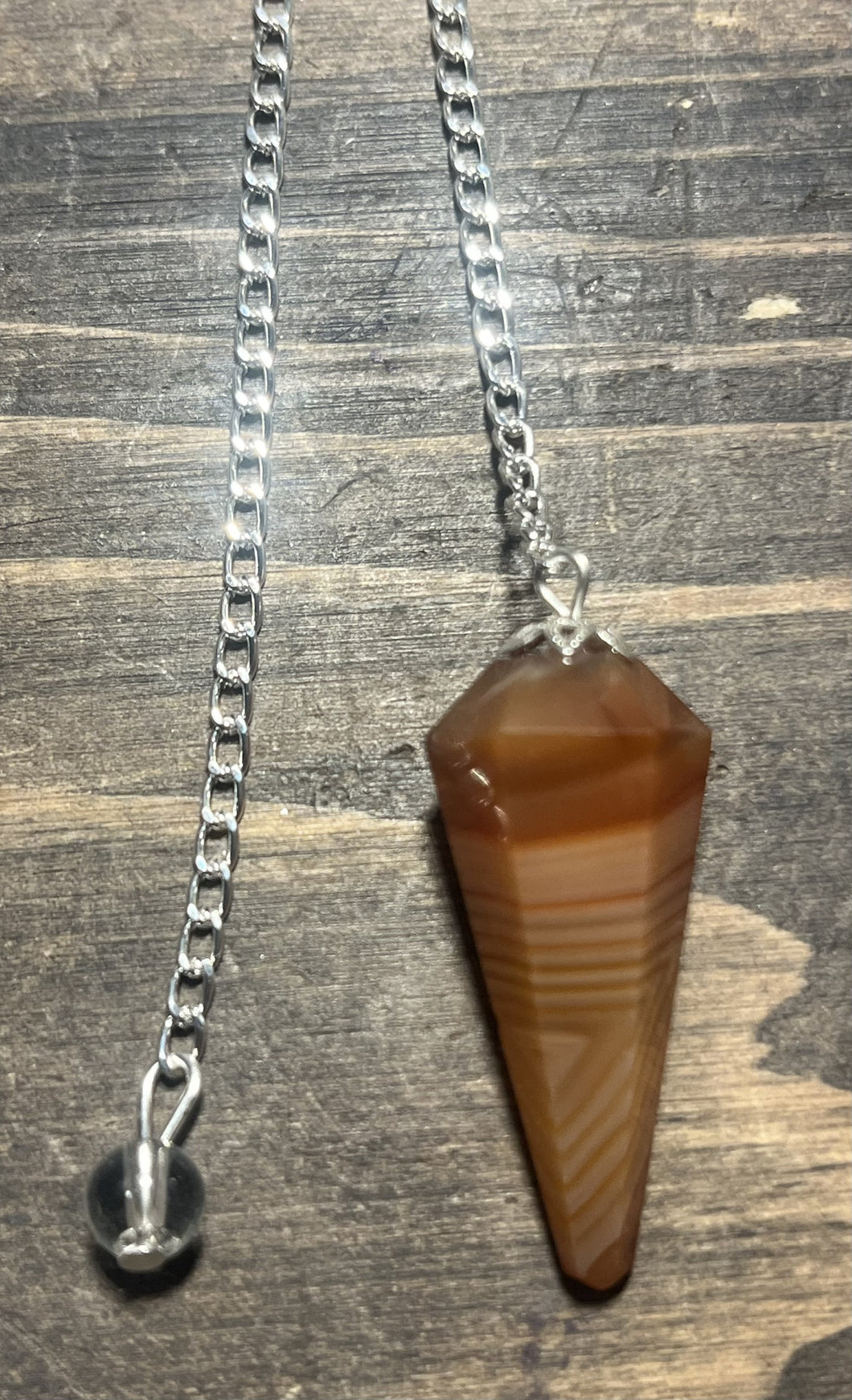 PENDULUM-GEMSTONE/CARNELIAN
