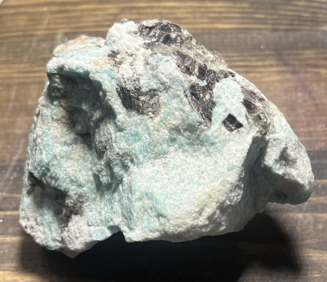 Amazonite with Mica Chunk