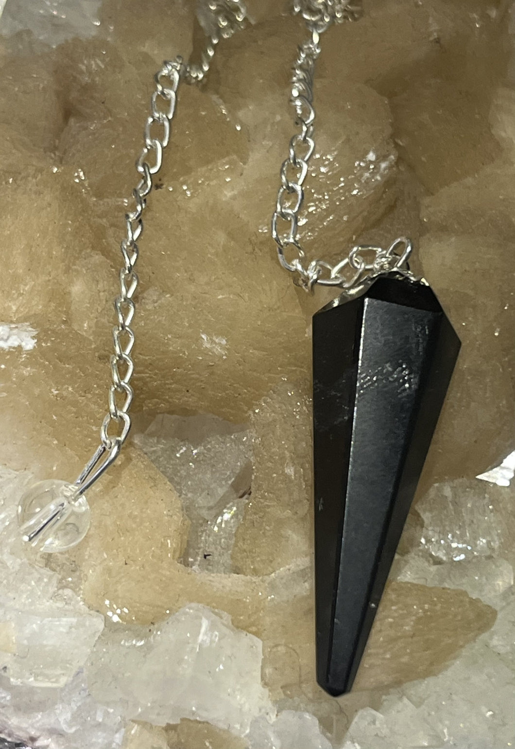 Black Banded Agate Pendulum