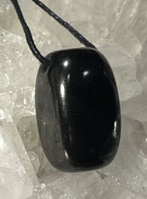 Load image into Gallery viewer, Shungite Necklaces Assorted Shapes on Black Cord
