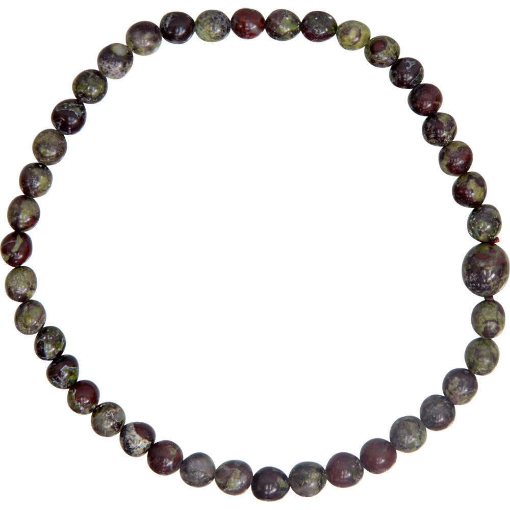 Dragon Blood Jasper Bracelet - 4mm Beads