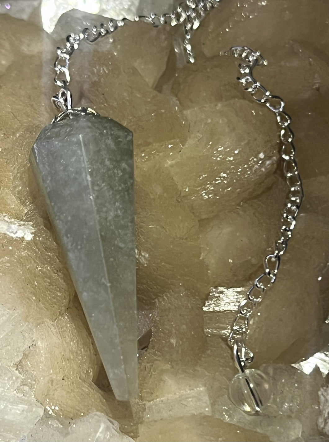 Green Aventurine Pendulum 6 Facets