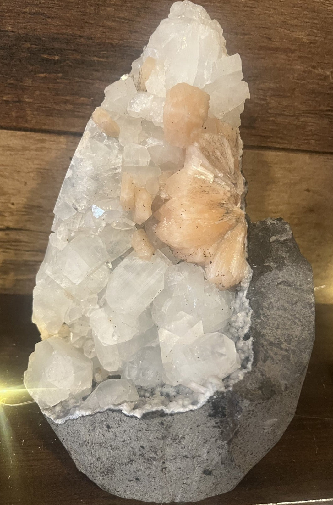 Apophyllite and Stilbite Cluster