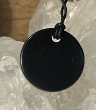 Load image into Gallery viewer, Shungite Necklaces Assorted Shapes on Black Cord
