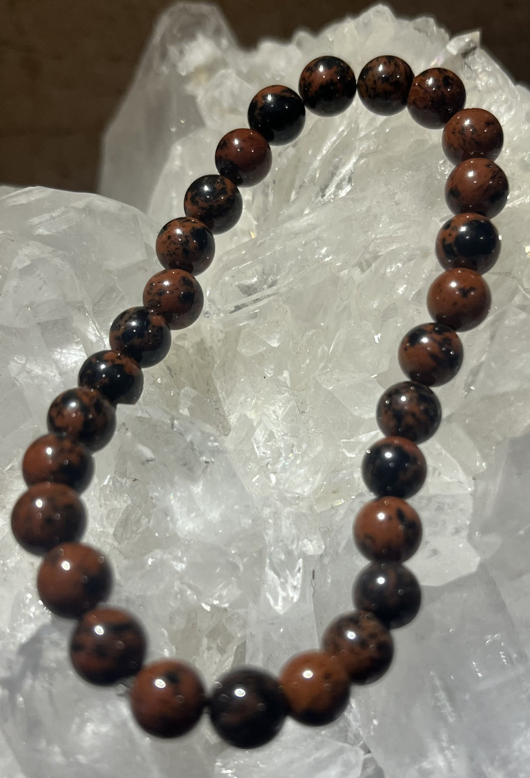 Mahogany Obsidian Bracelet - 6mm Beads