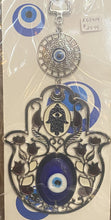 Load image into Gallery viewer, TALISMAN-EVIL EYE PROTECTION/FATIMA HAND+FLOWERS

