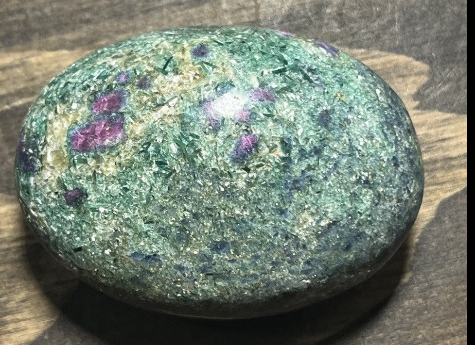 Ruby Fuchsite Palm Stone