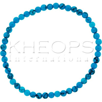 Turquoise (synthetic) Bracelet - 4mm Beads