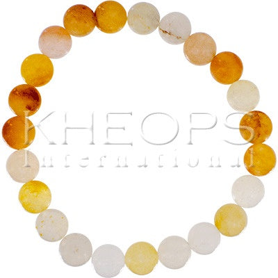 Yellow Jade Bracelet - 8mm Beads