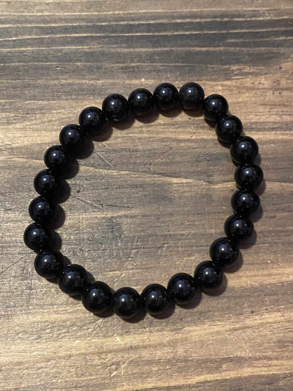 Black Obsidian Bracelet - 8MM Beads