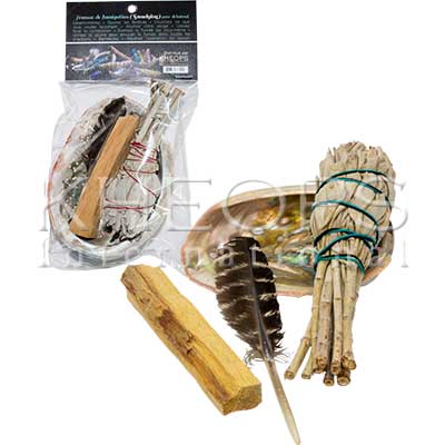 SMUDGING KIT FOR BEGINNERS (SHELL 5″ – 6″)