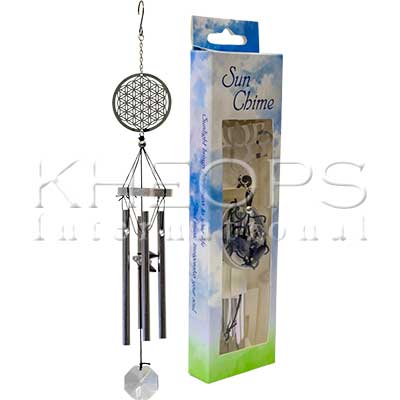 METAL WINDCHIME WITH CRYSTAL - 10