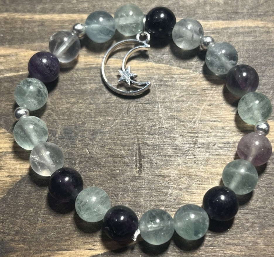 Feminity Moon Bracelet - 8mm Beads