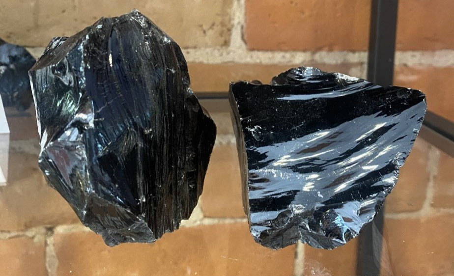 Silver Sheen Obsidian Chunk 300-700g