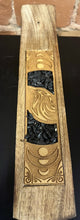 Load image into Gallery viewer, WOOD INCENSE HOLDER -ETCHED - 10&quot;
