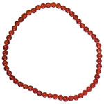 Carnelian Bracelet - 4mm Beads