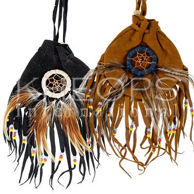 Suede Pouches - Dreamcatcher -3″X6″