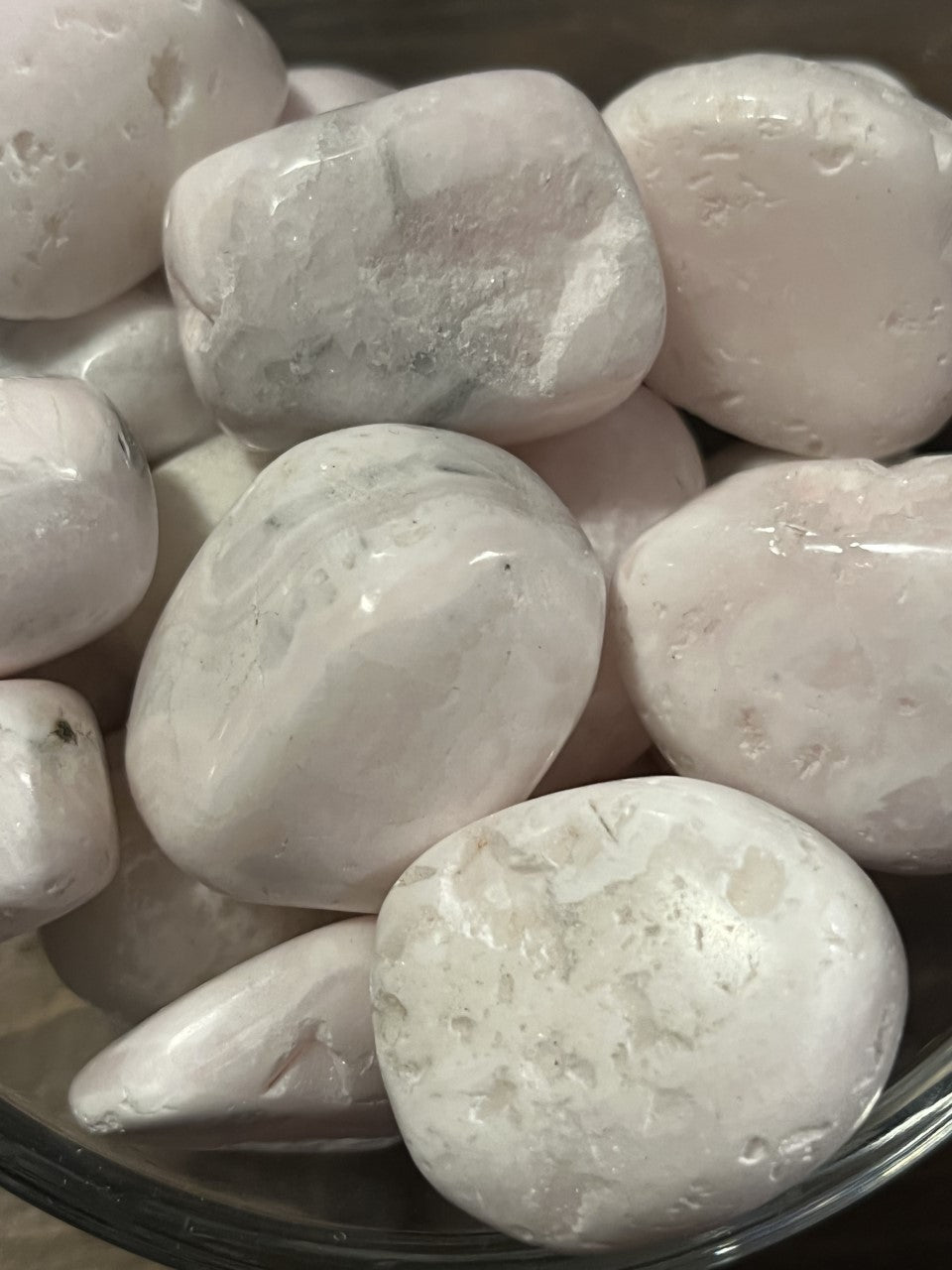 Pink Mangano Calcite Tumbled Stones