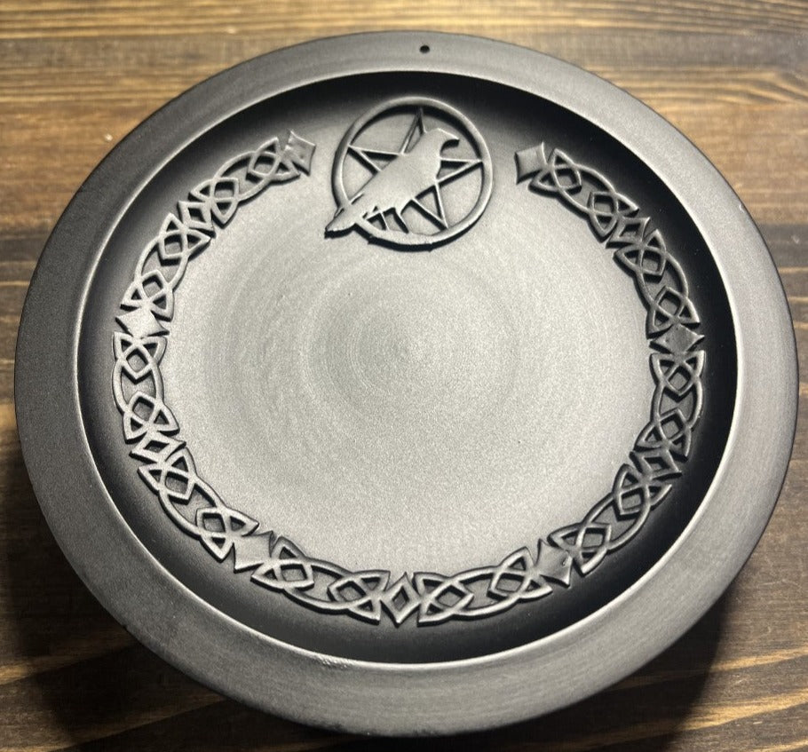 CAST IRON-ROUND INCENSE HOLDER- 5″DIA