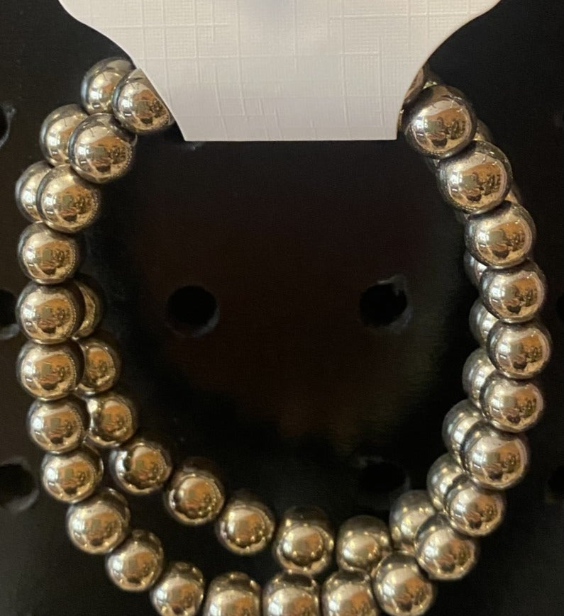 Pyrite Bracelet - 8mm Beads