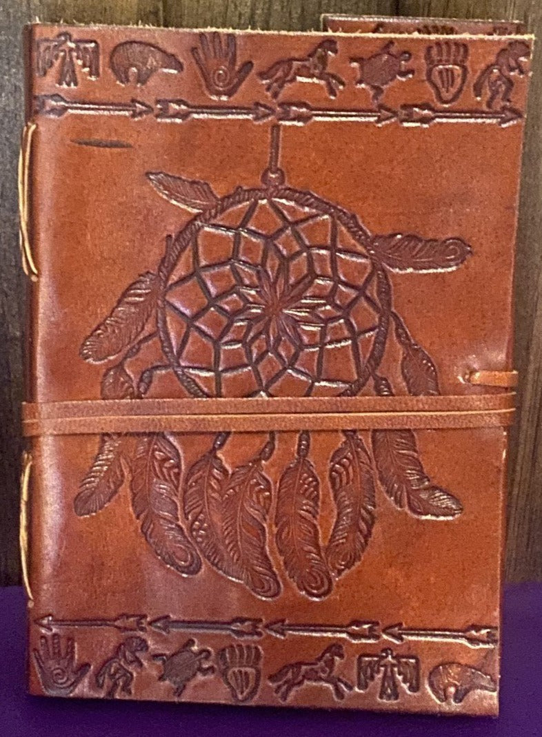 LEATHER JOURNAL WITH STRAP –  5″X7″