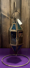 Load image into Gallery viewer, LANTERN CHAPEL + STAND – AQUA &amp; BLUE – 7.5″
