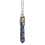 Load image into Gallery viewer, POINT PENDANT WITH FILIGREE CAP - Assorted Gem Stones
