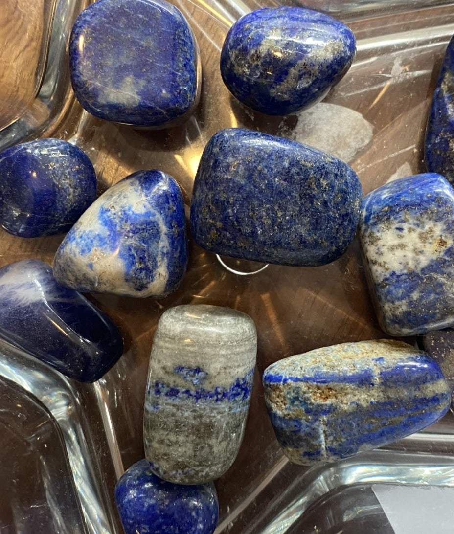 LAPIS LAZULI-TUMBLED STONES